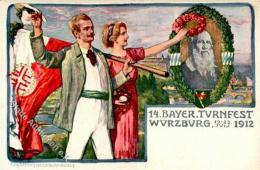 BAYERN - GSK PP 27 C 62 TURNFEST WÜRZBURG 1912 I - Non Classificati