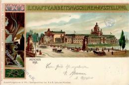 Privatganzsache München (8000) PP 15 C 1/01 II. Kraft U. Arbeitsmaschinen Ausstellung  Lithographie 1898 I-II Expo - Unclassified