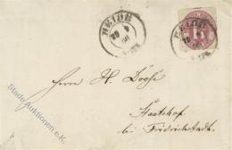 Schleswig-Holstein, Mi.Nr.22, 1865, 1 1/4 S Bräunlichlila, K2 HEIDE 29 9 66", Faltbrief, Leichte Waager. Faltung, N - Zonder Classificatie