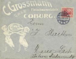 DR, 1906/16, 3 Illustr. Werbeumschläge Mit 10 Pf Germania (Brill Barmen, Dahm & Halbach Düsseldorf, Sowie - Ohne Zuordnung