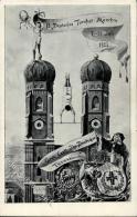 Privatganzsache Deutsches Reich PP 68 C1 München 13. Deutsches Turnfest Turner An Der Frauenkirche Kindl Wappen I-I - Non Classés