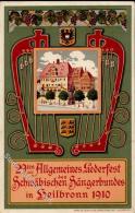 Privatganzsache Heilbronn (7100) 5 Pf Germania Grün 29. Allgemeines Liederfest Des Schwäbischen Sängerbun - Unclassified