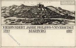 Privatganzsache Marburg (3550) PP 101 C 5/01 Mit Zusatzfrankierung 400 Jahre Philipps Universität 1927 I-II - Zonder Classificatie