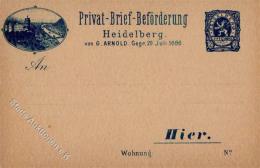 Stadtpost Heidelberg (6900) 1886 Vorläufer I-II - Ohne Zuordnung