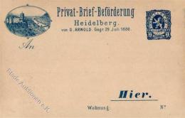 Stadtpost Heidelberg (6900) 2 Pf. Blau Vorläufer 1886 I-II - Zonder Classificatie