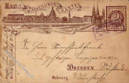 Stadtpost Verkehrsverein Hansa Dresden (o-8000) 1888 Vorläufer II (Klebereste RS, Fleckig) - Unclassified