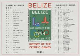 Belize, Mi.Nr.37a, 1981, 15 Do Geschichte Olympische Sommerspiele-Block ** I- - Unclassified