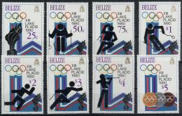 Belize, Mi.Nr.443-50A, Bl.12-13, Winter-Olympiade Lake Placid, Satz Und 2 Blocks ** KW Ca. 50,- Euro I- - Non Classés