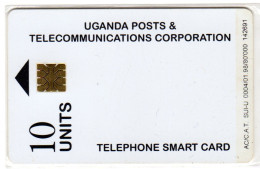 OUGANDA REF MV CARDS UGA-25 10U WHITE CARD 01 98 - Oeganda