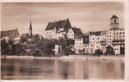 AK Wasserburg A. Inn  - Innpartie Mit Burg - 1936 (23906) - Wasserburg (Inn)