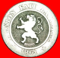 § LION: BELGIUM ★ 10 CENTIMES 1861! LOW START ★ NO RESERVE! Leopold I (1831-1865) - 10 Cent
