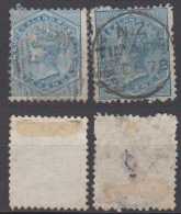 New Zealand 2x Mi# 48 Used 6P 1874 Victoria - Used Stamps