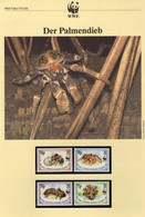 Krabben WWF-Set 156 British Indian Ozean 132/5 ** 8€ Naturschutz 1993 Dokumentation Palmen-Dieb Fauna Wildlife Of Nature - Araignées