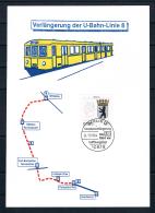 Berlin 1994 Gedenkblatt Verlängerung Der U - Bahn-Linie 8 - Frankeermachines (EMA)