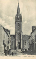 - Morbihan -ref-D62- Questembert - Eglise Saint Pierre - Magasin - Magasins -  Carte Bon Etat - - Questembert