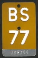 Velonummer Mofanummer Basel Stadt BS 77 - Plaques D'immatriculation