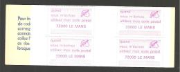 Carnet De 8 Vignettes  72000 Le Mans - Code Postal