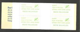 Carnet De 8 Vignettes  68200 Mulhouse - Codice Postale