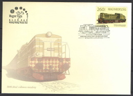 HUNGARY 2016 TRANSPORT Trains. 50 Years Since First Electric/Diesel LOCOMOTIVE - Fine Stamp FDC - FDC