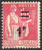 France Type Paix - N°  483 * Surchargé 1fr Sur 1fr25 Rose - 1932-39 Paz