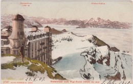 Cpa,suisse,helvetia  En 1907,Nebelmeer Vom Rigi-kulm 1800m ,hiver Rude,neige,édition Photoglob Zurich - Elm