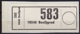 Packet Label - Self Adhesive Postal LABEL - 1980´s Yugoslavia - Not Used - Bosiljgrad - Dienstmarken