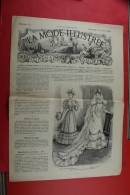 JUIL 1893 "LA MODE ILLUSTREE "LOISIRS CREATIFS MODE MODELE TRAVAUX AIGUILLE COLLECTION BRODERIE DESSINS LADY'S - Autres & Non Classés