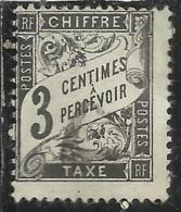 FRANCIA FRANCE 1882 1892 POSTAGE DUE STAMPS SEGNATASSE TASSE TAXE NUMERAL CHIFFRE CIFRA BLACK NOIRE NERO CENT 3 3c MNH - 1859-1959 Nuevos