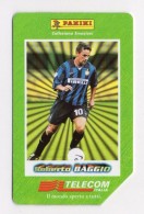 37369 - Ricarica Telefonica - Telefono Cellulare - Telephone - Phone Card - Roberto Baggio Panini Calcio Soccer Inter - Altri – Europa