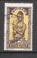 HAUTE VOLTA , 1928, Yvert N° 50, 25 C Sépia / Jaune, Obl, TB - Used Stamps
