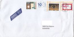 4302FM- COFFEE, BOOK, CHILDRENS DRAWINGS, STAMPS ON COVER, 2016, NETHERLANDS - Lettres & Documents