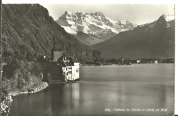 Veytaux (Vaud, Svizzera) Castello Di Chillon Et Dents Du Midi, Chateau De Chillon Et Dents Du Midi, Chillon Castle - Veytaux