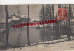 77 - VALVINS - CRUE DE LA SEINE 1910- RESTAURANT HENET - Sonstige & Ohne Zuordnung