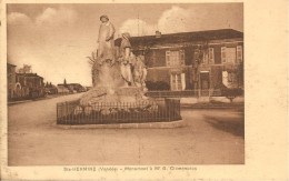 CPA-1930-85-ST HERMINE-MONUMENT A G.CLEMENCEAU-TBE - Sainte Hermine