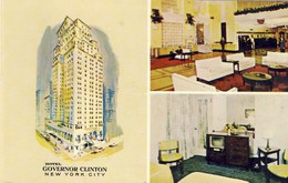 NEW YORK CITY, Hotel Governor Clinton, 2 Scans - Cafés, Hôtels & Restaurants