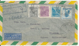 Brazil Air Mail Cover Sent To Switzerland 21-6-1947 - Luchtpost