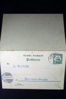 Deutsch-Neuguinea Postkarte  P10 Herbertshöh ToMeerane 1907 - Duits-Nieuw-Guinea