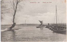 RIBNITZ In Mecklenburg Partie Am See Segel Boot Anleger Feldpost 19.7.1917 Gelaufen - Ribnitz-Damgarten