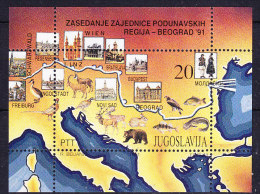 Yugoslavia 1991 Danube M/s ** Mnh (19205) - Blocks & Sheetlets