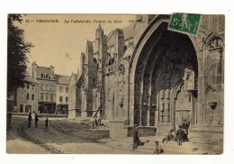 Cpa N° 23 TREGUIER La Cathédrale Portail Du Midi - Tréguier