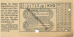 Kassel - Gültig Für 1 Fahrt - KVG Fahrschein - Europe