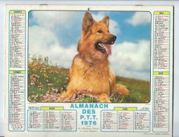 Calendrier Almanach Des P.T.T De 1976 Complet - Grand Format : 1971-80