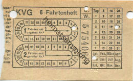 Kassel - KVG 6-Fahrtenheft - Europa