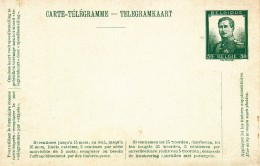 C011602-  XX Entier Postal J   Carte Télégramme N°1 Neuve - ALBERT I TYPE PELLENS BELGIQUE 30c Vert 1914 5.5€ - Francobolli Telegrafici [TG]