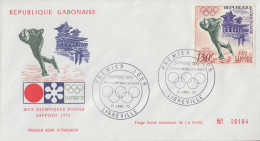 Enveloppe  FDC  1er  Jour  GABON   Jeux  Olympiques  D´ Hiver   SAPPORO   1972 - Winter 1972: Sapporo