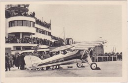 Cpa,rhone,prés De Lyon,PORT Aérien De BRON,aéroport,LES TRIBUNES PENDANT UN MEETING,édition La Cigogne,F-ALHB,rare - 1946-....: Era Moderna