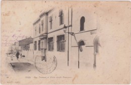 Afrique,,algérie En 1902 Authentique,blida,rue Tiriman Et L´école Arabe Française,édition Geriser,rare,afrique - Blida