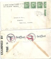 Zensur Brief  Montréal - Langnau  (doppelte Zensur)          1943 - Briefe U. Dokumente