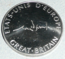 Médaille En Métal, Etats-Unis D'Europe, Great Britain, Grande-Bretagne - Other & Unclassified