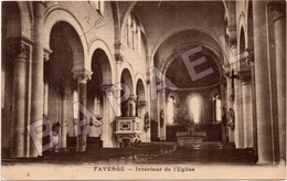Faverge (74) - Intérieur De L'Église (Circulé En 1925) - Faverges